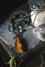Load image into Gallery viewer, Along the River |  Rainwater Rill. Layered Gemstone &amp; Chain Pendant Necklace.