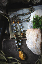 Load image into Gallery viewer, Along the River |  Rainwater Rill. Layered Gemstone &amp; Chain Pendant Necklace.
