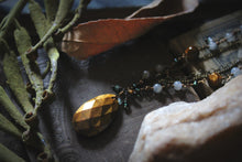 Load image into Gallery viewer, Along the River |  Rainwater Rill. Layered Gemstone &amp; Chain Pendant Necklace.