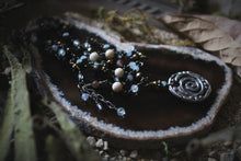 Load image into Gallery viewer, Along the River |  Gentle Spring || Summer Eddy. Gemstone &amp; Artisan Pewter Necklace.