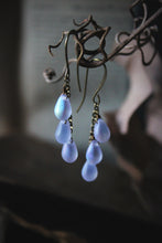 Load image into Gallery viewer, Lavender Moon | Glass Drop Earrings.