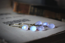 Load image into Gallery viewer, Lavender Moon | Glass Drop Earrings.