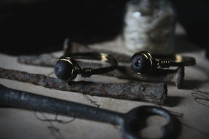 Season of the Witch, Pt.I | Cauldron Black. Gemstone Wire-wrapped Rings.