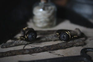 Season of the Witch, Pt.I | Cauldron Black. Gemstone Wire-wrapped Rings.