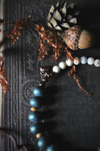 Load image into Gallery viewer, Acorns &amp; Evergreens  |  Beaded Glass &amp; Gemstone Bracelet.
