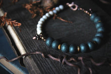 Load image into Gallery viewer, Acorns &amp; Evergreens  |  Beaded Glass &amp; Gemstone Bracelet.