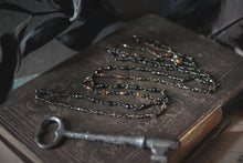 Load image into Gallery viewer, All Hallow&#39;s Eve. Hand-beaded Faceted Crystal Necklace.