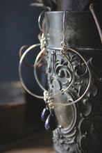 Load image into Gallery viewer, The Night Sky Collection | Luna. Silver &amp; Blue Goldstone Earrings.