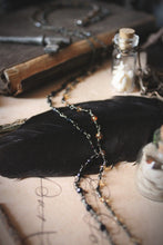 Load image into Gallery viewer, All Hallow&#39;s Eve. Hand-beaded Faceted Crystal Necklace.