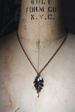 Load image into Gallery viewer, Snowy Bough  |  Botanical Gemstone &amp; Pearl Pendant Necklace.