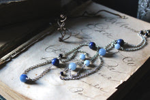 Load image into Gallery viewer, Hydra. Gemstone Station Necklace.