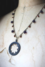 Load image into Gallery viewer, Catherine of Autumn | Beaded Gemstone Pendant Necklace.