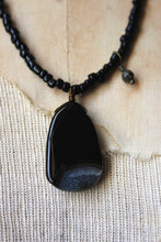 Load image into Gallery viewer, The Spellcaster Necklace | No.6. Hand-strung Black Agate Beaded Necklace.