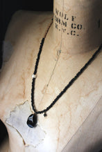 Load image into Gallery viewer, The Spellcaster Necklace | No.6. Hand-strung Black Agate Beaded Necklace.