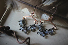 Load image into Gallery viewer, Lacey |  Mixed Metal Gemstone Earrings.