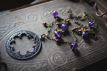 Load image into Gallery viewer, Catherine of Autumn | Beaded Gemstone Pendant Necklace.