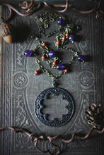 Load image into Gallery viewer, Catherine of Autumn | Beaded Gemstone Pendant Necklace.