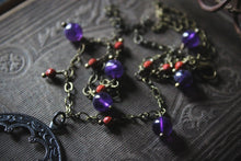 Load image into Gallery viewer, Catherine of Autumn | Beaded Gemstone Pendant Necklace.