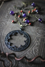 Load image into Gallery viewer, Catherine of Autumn | Beaded Gemstone Pendant Necklace.