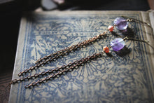 Load image into Gallery viewer, Revel, No.1  |  Gemstone &amp; Chain Fringe Earrings.