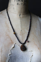 Load image into Gallery viewer, The Spellcaster Necklace | No.7. Hand-strung Cross Stone Beaded Necklace.