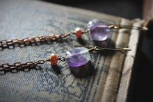 Load image into Gallery viewer, Revel, No.1  |  Gemstone &amp; Chain Fringe Earrings.