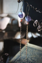 Load image into Gallery viewer, Revel, No.1  |  Gemstone &amp; Chain Fringe Earrings.