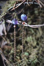 Load image into Gallery viewer, Revel, No.1  |  Gemstone &amp; Chain Fringe Earrings.