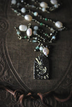 Load image into Gallery viewer, Gentle Spring | Silent Night. Beaded Gemstone Pendant Necklace.