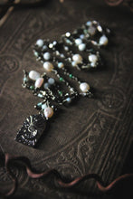 Load image into Gallery viewer, Gentle Spring | Silent Night. Beaded Gemstone Pendant Necklace.