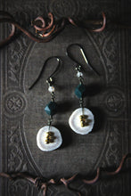 Load image into Gallery viewer, Woodlands | No.4. Naturally Shed Deer Antler &amp; Gemstone Earrings.