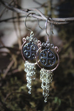 Load image into Gallery viewer, Kells | Mixed Metal Fringe Drop Earrings.