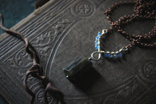 Load image into Gallery viewer, Deluxe Glimpse | Labradorite &amp; Quartz Pendant Necklace.
