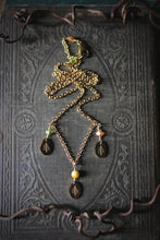 Load image into Gallery viewer, Three Ferns  |  Gemstone Charm Necklace.