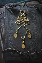 Load image into Gallery viewer, Three Ferns  |  Gemstone Charm Necklace.