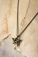 Load image into Gallery viewer, Shining. Organic Star Pendant Necklace.