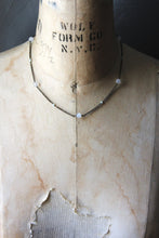 Load image into Gallery viewer, Dapple. Moonstone &amp; Opal Station Necklace.