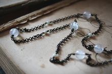 Load image into Gallery viewer, Dapple. Moonstone &amp; Opal Station Necklace.