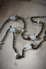 Load image into Gallery viewer, Dapple. Moonstone &amp; Opal Station Necklace.
