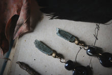 Load image into Gallery viewer, Season of the Witch, Pt.I | A Binding Spell. Antique Glass Button Earrings.