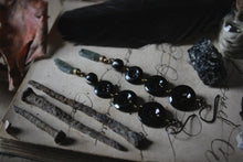 Load image into Gallery viewer, Season of the Witch, Pt.I | A Binding Spell. Antique Glass Button Earrings.