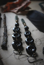 Load image into Gallery viewer, Season of the Witch, Pt.I | A Binding Spell. Antique Glass Button Earrings.