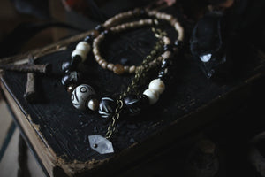 Season of the Witch, Pt.II | Seiðr. Herkimer Diamond Accent Beaded Necklace.