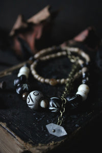 Season of the Witch, Pt.II | Seiðr. Herkimer Diamond Accent Beaded Necklace.
