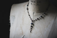 Load image into Gallery viewer, Season of the Witch, Pt.I | Ravenna. Beaded Gemstone Toggle Necklace.