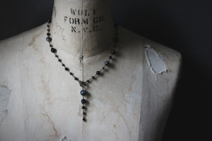 Season of the Witch, Pt.I | Ravenna. Beaded Gemstone Toggle Necklace.