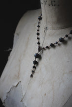 Load image into Gallery viewer, Season of the Witch, Pt.I | Ravenna. Beaded Gemstone Toggle Necklace.