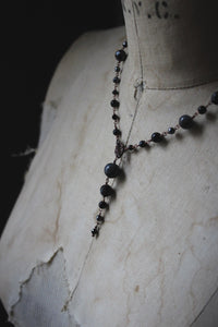 Season of the Witch, Pt.I | Ravenna. Beaded Gemstone Toggle Necklace.