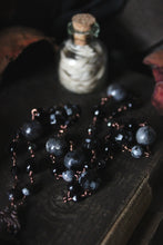 Load image into Gallery viewer, Season of the Witch, Pt.I | Ravenna. Beaded Gemstone Toggle Necklace.