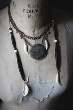 Load image into Gallery viewer, Season of the Witch, Pt.I | Drawing Down the Moon. Jasper, Horn &amp; Coyote Tooth Necklace.